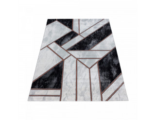 Koberec Naxos geometria sivo - hnedý