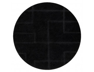 Koupelnový kobereček SUPREME LINES linie, černý kruh