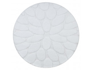 Koupelnový kobereček SUPREME STONES kamínky, bílý kruh