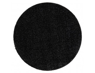 Kúpeľňový koberček SYNERGY glamour / lurex, čierny kruh