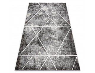 Koberec MATEO 8031/644 geometrický, trojúhelníky - strukturální šedý