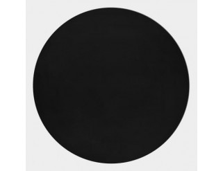 Koberec Pouffy čierny, kruh