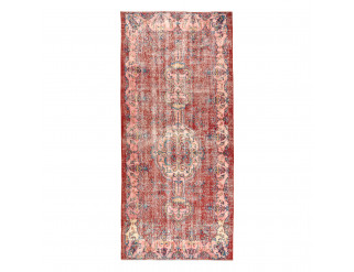 Ručne tkaný vlnený koberec Vintage 10251 ornament / kvety, červený