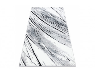 Koberec ARGENT - W9563 Linie bílý / šedý