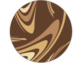 Koberec COFFEE kruh - hnedý