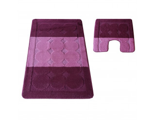 Sada koupelnových koberečků Montana Edremit XL lilková