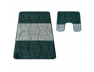 Sada koupelnových koberečků Montana Sariyer XL Hunter Green