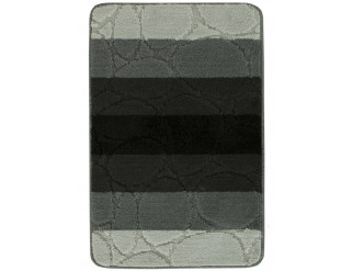 Kúpelňový koberček Bari 4 čierny / sivý