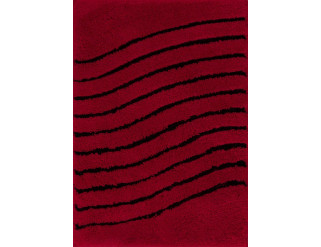 Koupelnový kobereček Premium 18 červený/černý