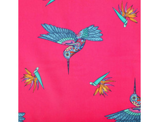 Ubrus FRIDA KAHLO s kolibříky, fuksia 877143