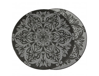 Šnúrkový obojstranný koberec Brussels 205168/11010 Night Silver Ornament