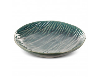 Dekoratívny tanier REA 01 zelený / béžový