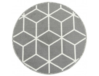 Protišmykový koberec Cubes 19 svetlosivý