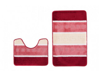 Sada kúpeľňových koberčekov MULTI B5016 grécky, červený