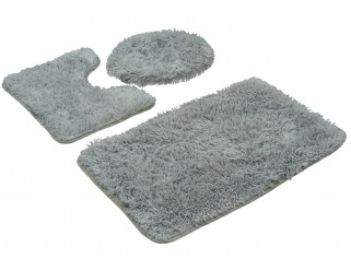 Sada koupelnových koberečků šedý