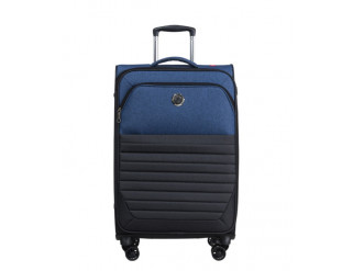 Střední modrý kufr Malmo