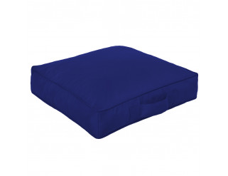 Čtvercový sedák - modrý nylon