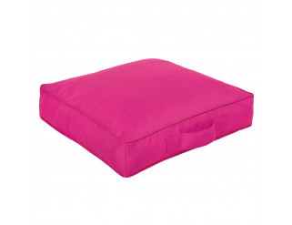 Čtvercový sedák - růžový nylon