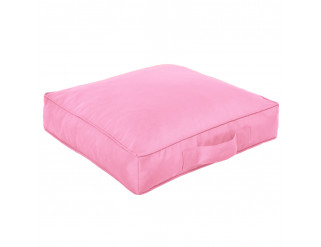 Štvorcový sedák - svetlo ružový nylon