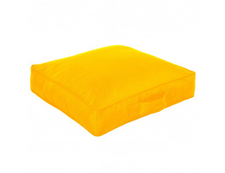 Štvorcový sedák - žltý nylon