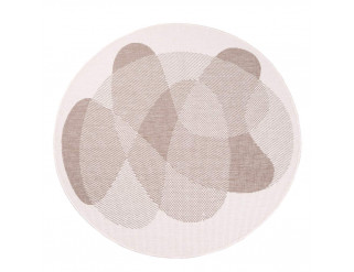 Oboustranný koberec DuoRug 5835 krémový kruh