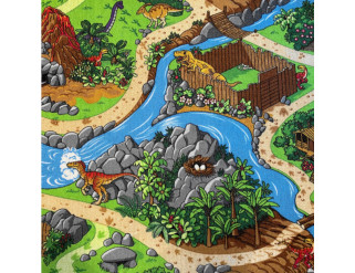 Metrážový koberec Svět Dinosaurů