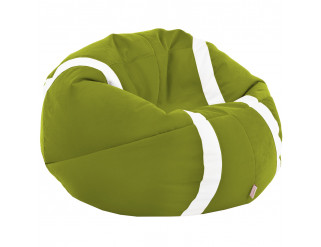 Plyšový sedací vak Tenis zelený