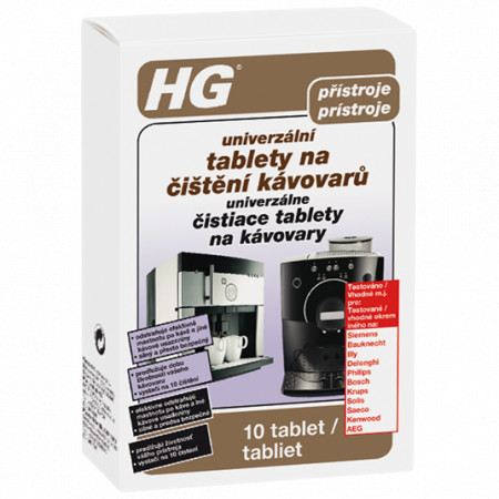 HG univerzálne čistiace tablety na kávovary