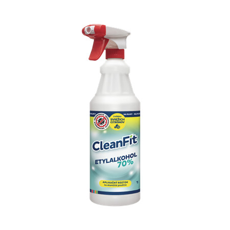 CleanFit ETYLALKOHOL 70% s vôňou sviežich citrónov