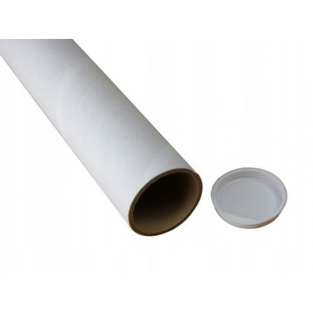 Papierový zásielkový tubus biely 50x265mm 10ks