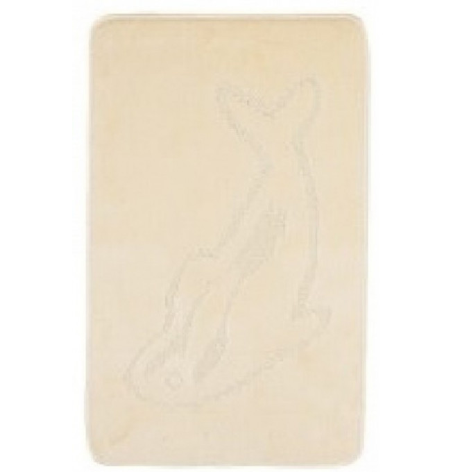 Koupelnový kobereček MONO 1038 CREAM 5004 1PC delfín, krémový