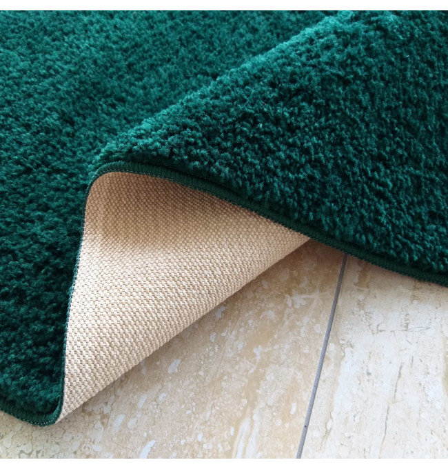 Metrážový koberec Kamel typu Shaggy zelený 400x320 cm - Výprodej