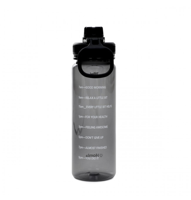 Fľaša LUNARE grafitová s odmerkou 888286 700 ml