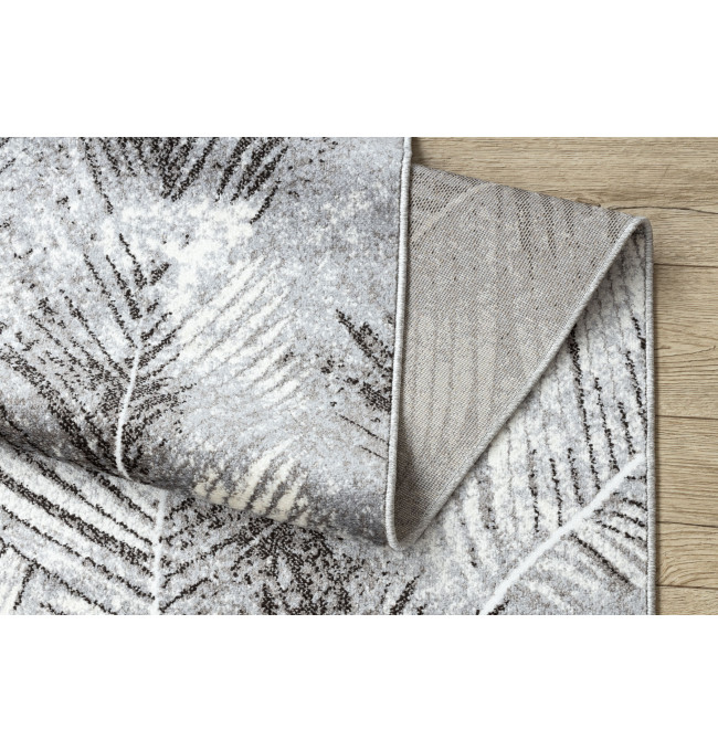 Běhoun MATEO 8035/644 palmové listy - strukturální šedý