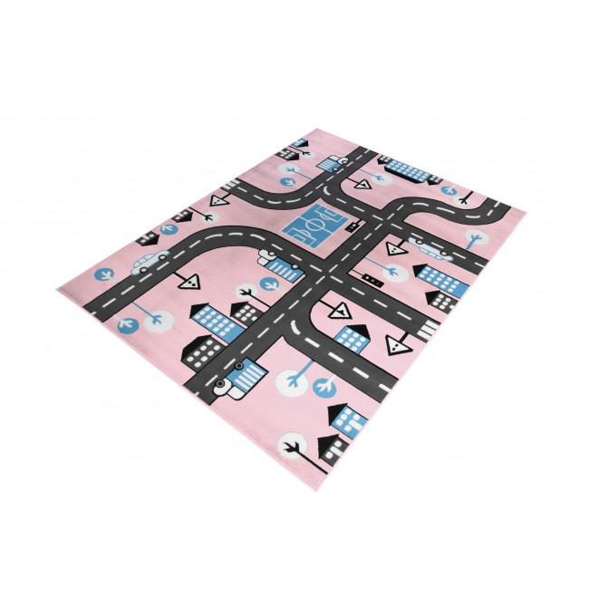 Dětský koberec Q166A PINKY EWL růžový