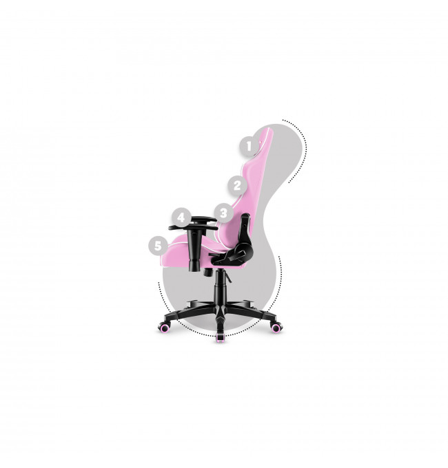 Dětská herní židle Ranger - 6.0 růžová