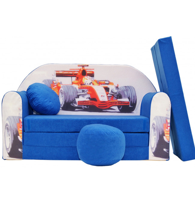 Detská pohovka modrá F1