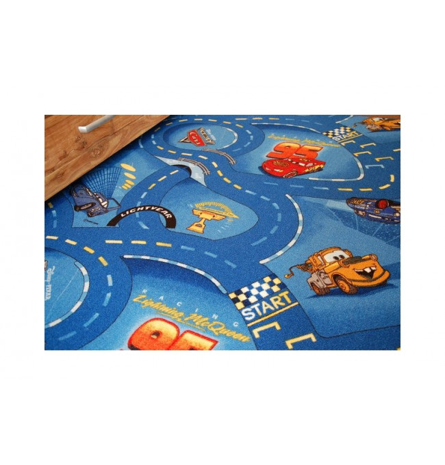 Detský koberec DISNEY CARS modrý