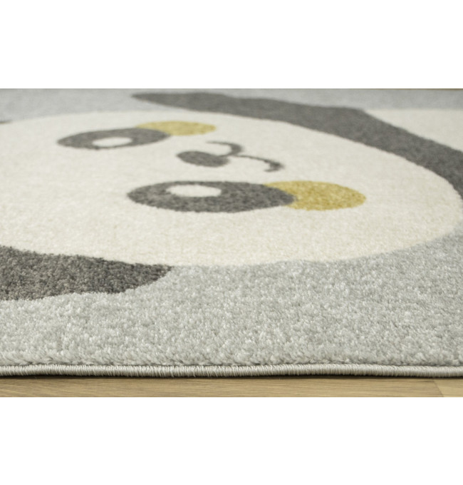 Detský koberec Emily 5864A Panda sivý / žltý