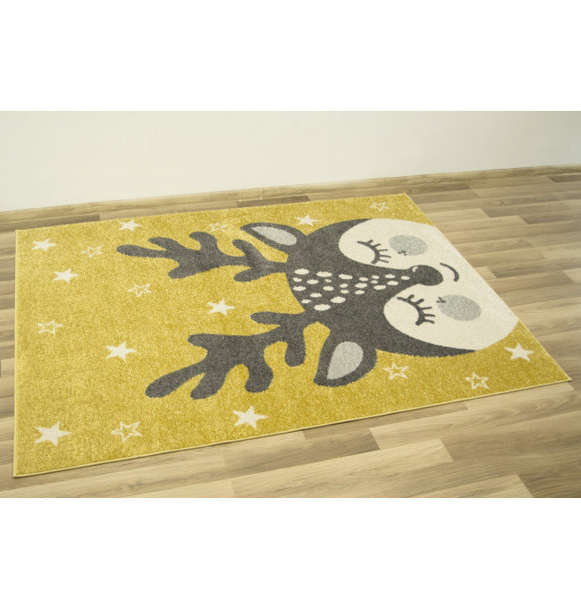 Detský koberec Emily Kids 5766A Jeleň žltý