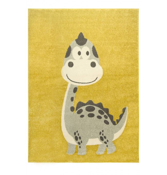 Dětský koberec Emily Kids 5860D Dinosaurus žlutý