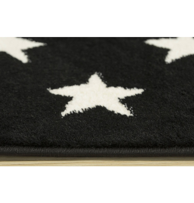 Detský koberec Fushe 2327 Hviezdy čierný