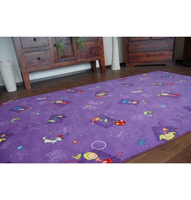 Dětský koberec HAPPY fialový