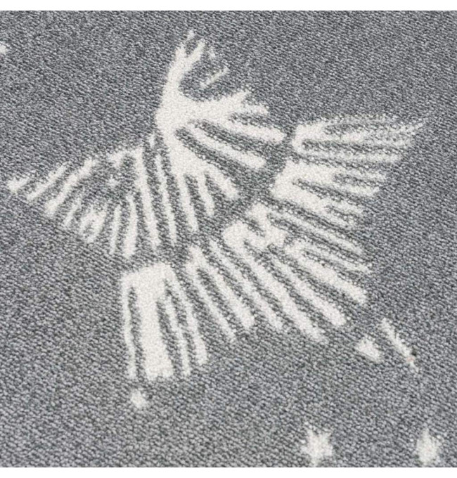 Detský koberec Hviezdy Anime 9387 sivý