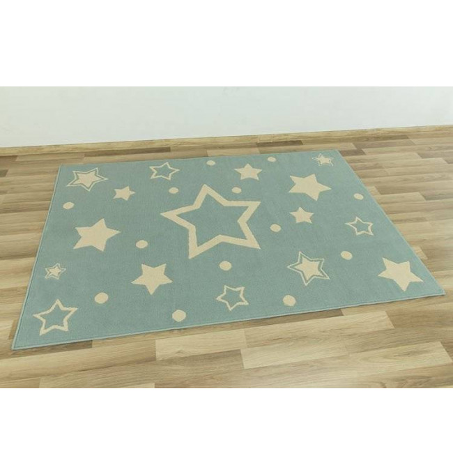 Detský koberec KIDS 533743/85855 Hviezdy modrý