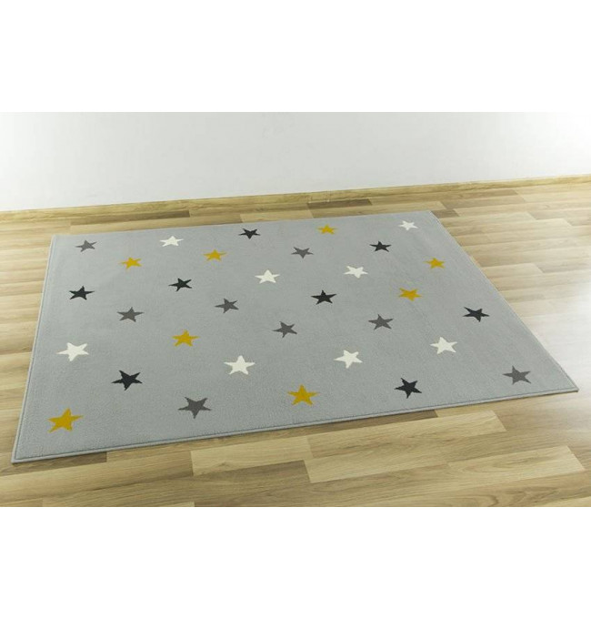 Dětský koberec Kids 533752/89945 Hvězdy šedý