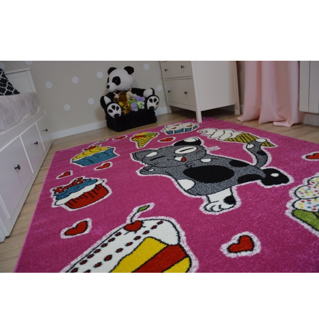 Dětský koberec Kids Ciacho růžový C415