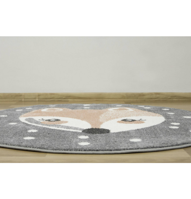 Dětský koberec Lima 1312B šedý / růžový