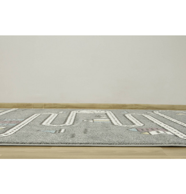Dětský koberec Lima C263A světle šedý / krémový