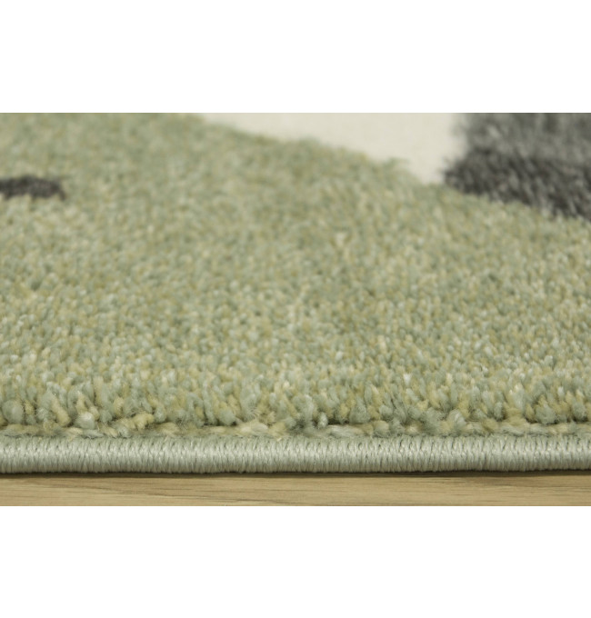 Detský koberec Lima C266A zelený / krémový